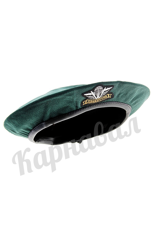 Берет десантника зеленый