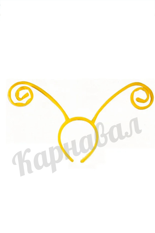 Ободок с усиками для насекомого желтые