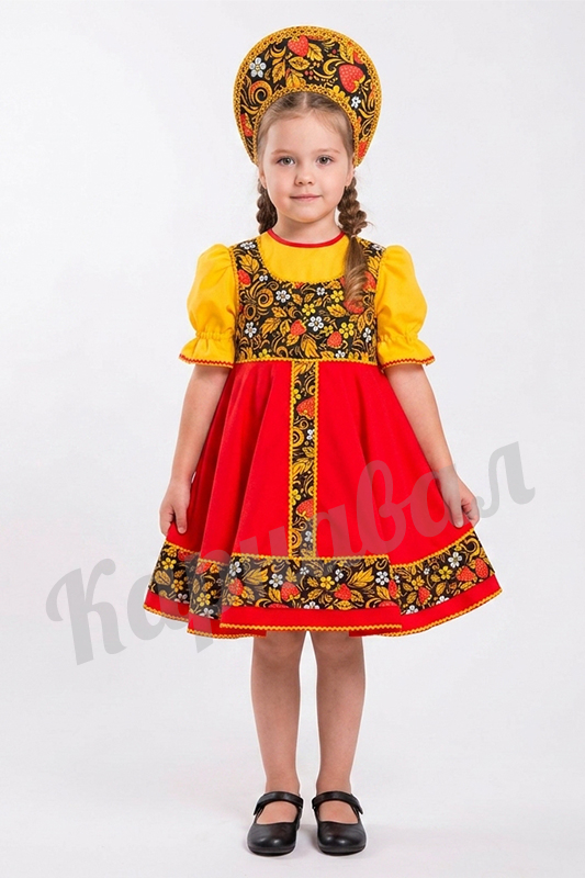 Русский народный сарафан Валюша 3-12 лет