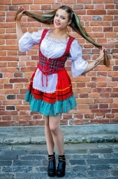 Шотландский женский костюм