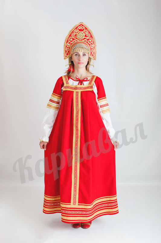 Сарафан Дарина красный
