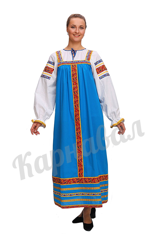 Сарафан Дарья голубой